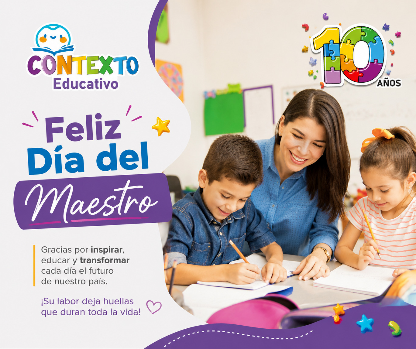 🌼 ¡Feliz Día del Maestro ! 🌼